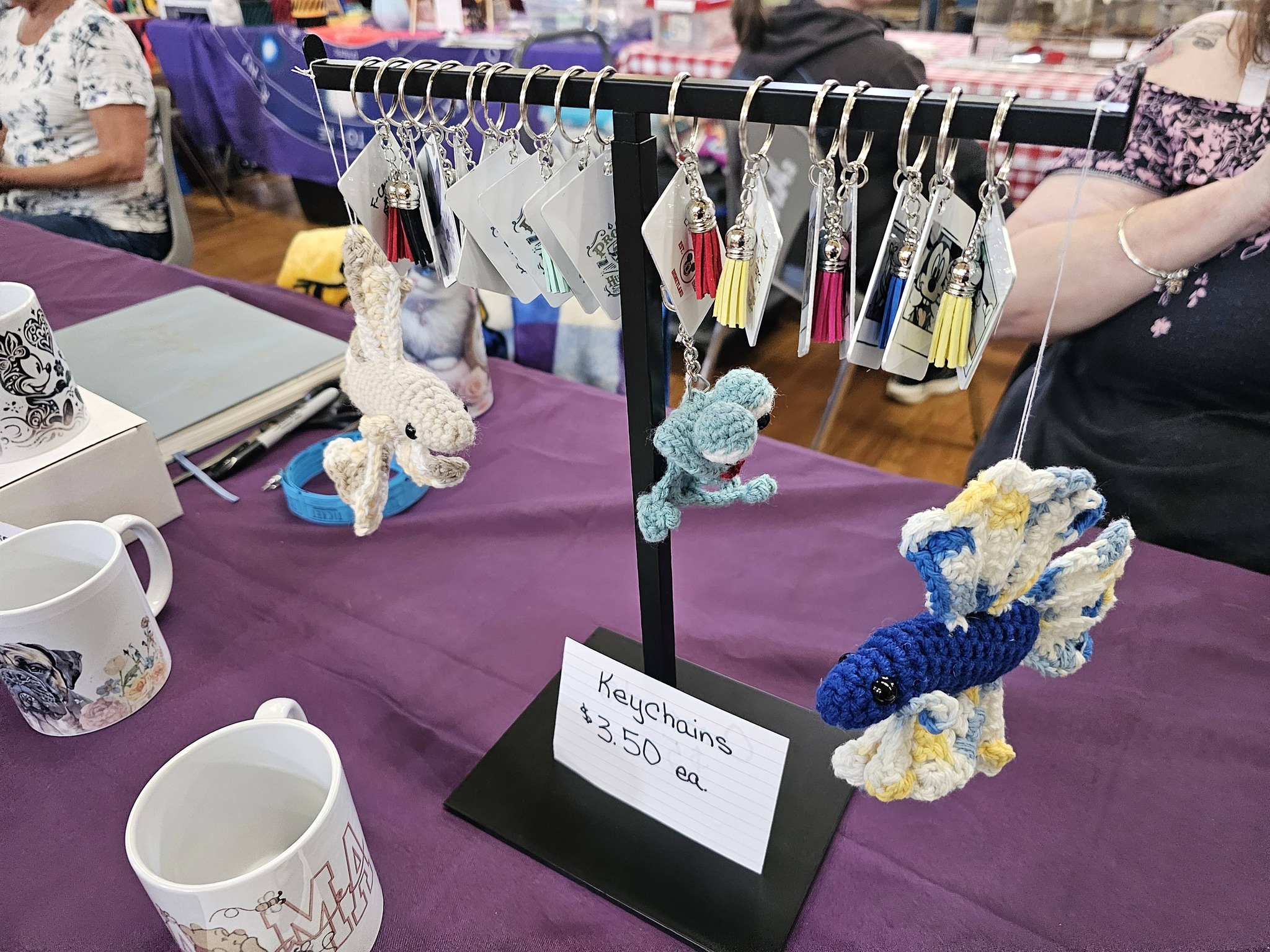 Booth overview at an event