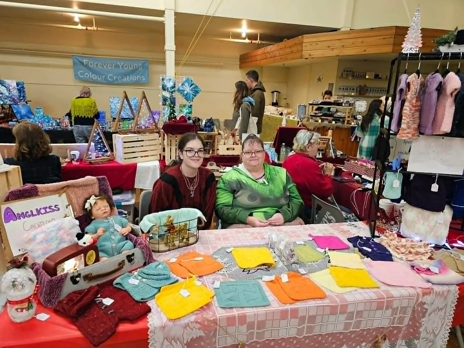 Cydney at the AnglKiss Creations market booth